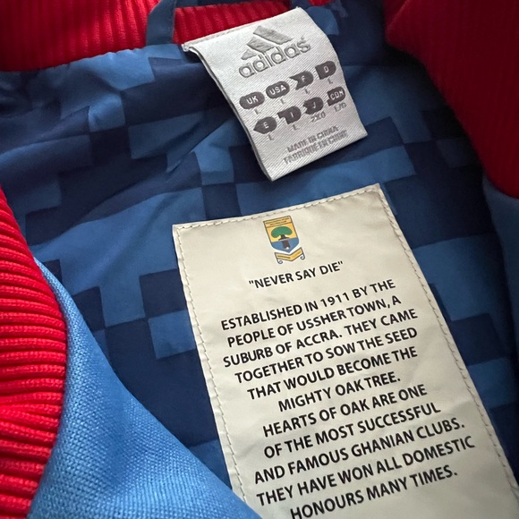 Vintage ADIDAS Hearts Of Oak Sporting Club Jacket Mens - Picture 3 of 3